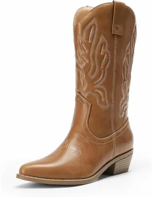 Bota cowboy arriba del tobillo Dream Paris para mujer