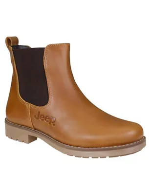 Bota al tobillo Jeep de piel para mujer