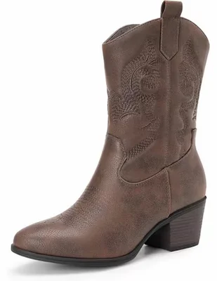 Bota cowboy arriba del tobillo Dream Paris para mujer