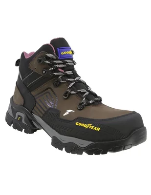 Bota arriba del tobillo Goodyear GY Safetrek 103 de piel para mujer