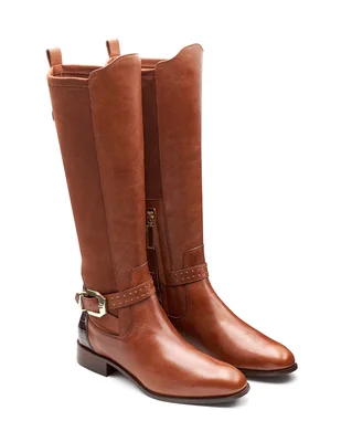 Bota abajo de la rodilla jean pierre de piel para mujer