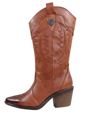 Bota cowboy abajo de la rodilla Kuali Shoes para mujer