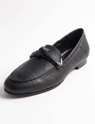 Mocasín brantano de piel para mujer