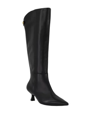 Bota rodilla Prada de piel para mujer