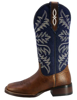Bota cowboy abajo de la rodilla Texaban de piel para mujer