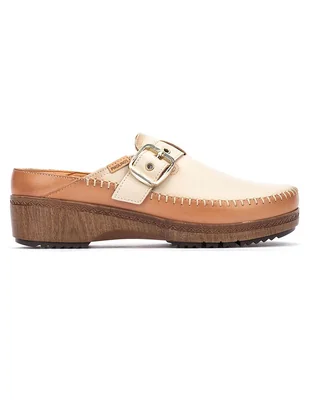 Zueco Pikolinos de piel para mujer