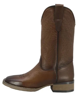 Bota cowboy abajo de la rodilla texaban western de piel para mujer
