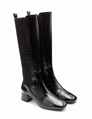 Bota abajo de la rodilla jean pierre de piel para mujer