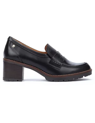Zapato pikolinos llanes de piel para mujer