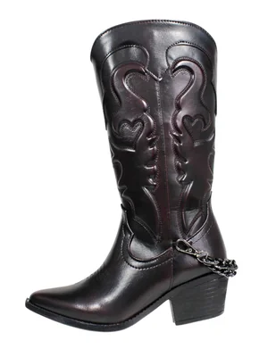 Bota cowboy abajo de la rodilla Kuali Shoes para mujer