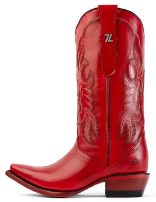 Bota cowboy abajo de la rodilla siete leguas vaquera mujer de piel para mujer