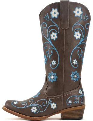 Bota cowboy arriba del tobillo gwin para mujer
