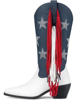 Bota cowboy abajo de la rodilla gwin para mujer