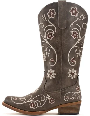 Bota cowboy arriba del tobillo gwin para mujer