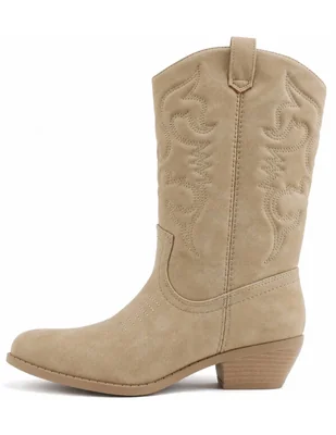 Bota cowboy arriba del tobillo Gwin para mujer