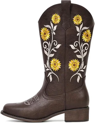 Bota cowboy arriba del tobillo gwin para mujer