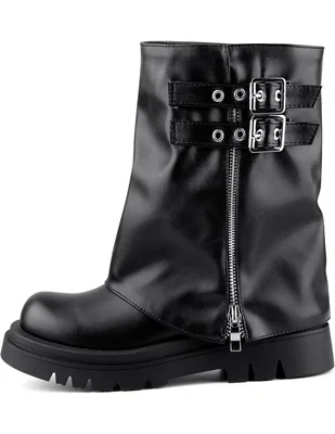 Bota media pierna gwin para mujer