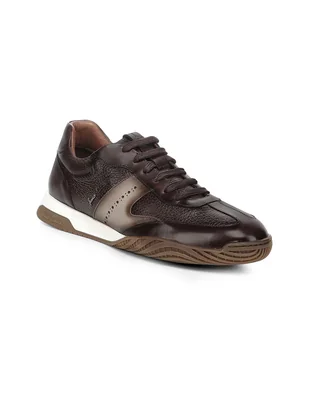 Tenis de piel franco cuadra para hombre