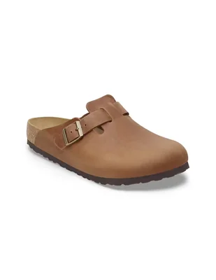 Sandalia Birkenstock Boston Piel Cognac para hombre
