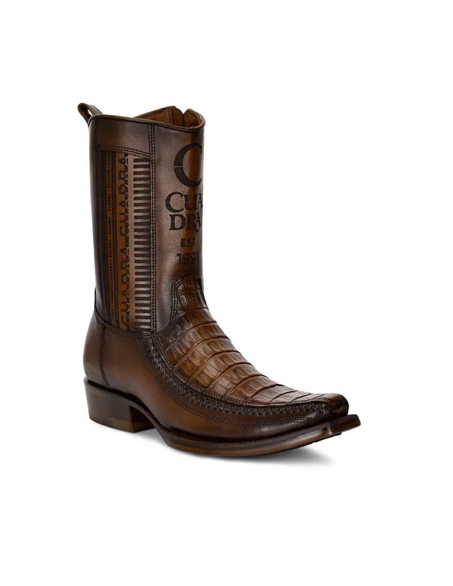 Bota Cuadra de piel para hombre