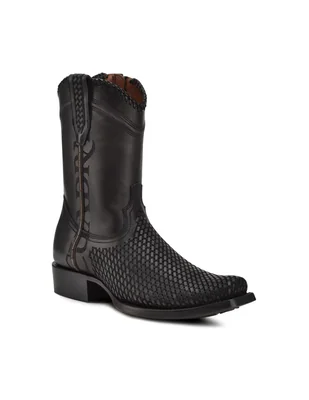 Bota Cuadra de piel para hombre