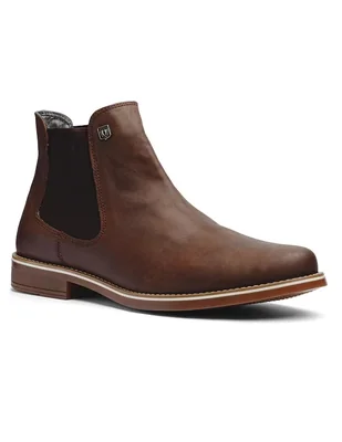 Botín Black Peppers de piel para hombre