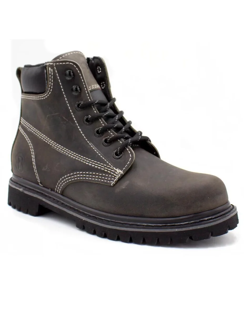 Bota industrial padilla de piel para hombre