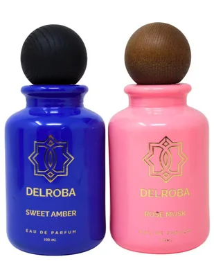 Kit eau de parfum Delroba Rose Musk & Sweet Amber unisex