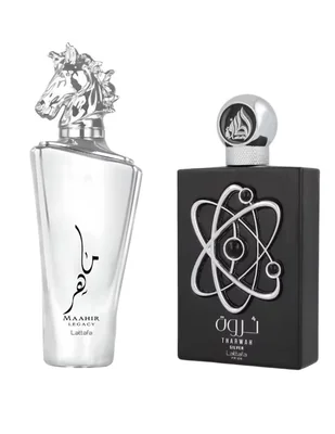 Set Eau de parfum Lattafa Maahir & Tharwah para hombre