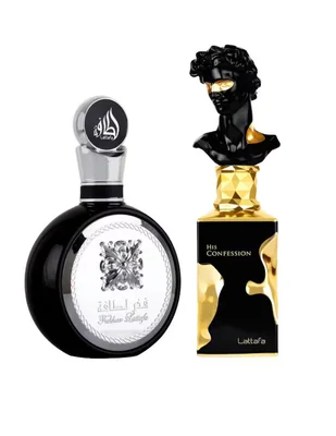 Set Eau de parfum Lattafa Fakhar & His Confession para hombre