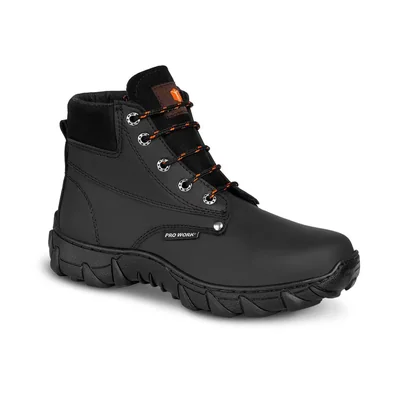 Bota Hombre Casquillo Industrial Trabajo P41 Negro