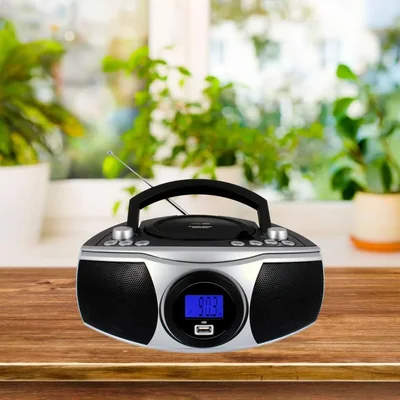 Reproductor portátil de CD/MP3 HANNLOMAX HX-315CD con Bluetooth y USB