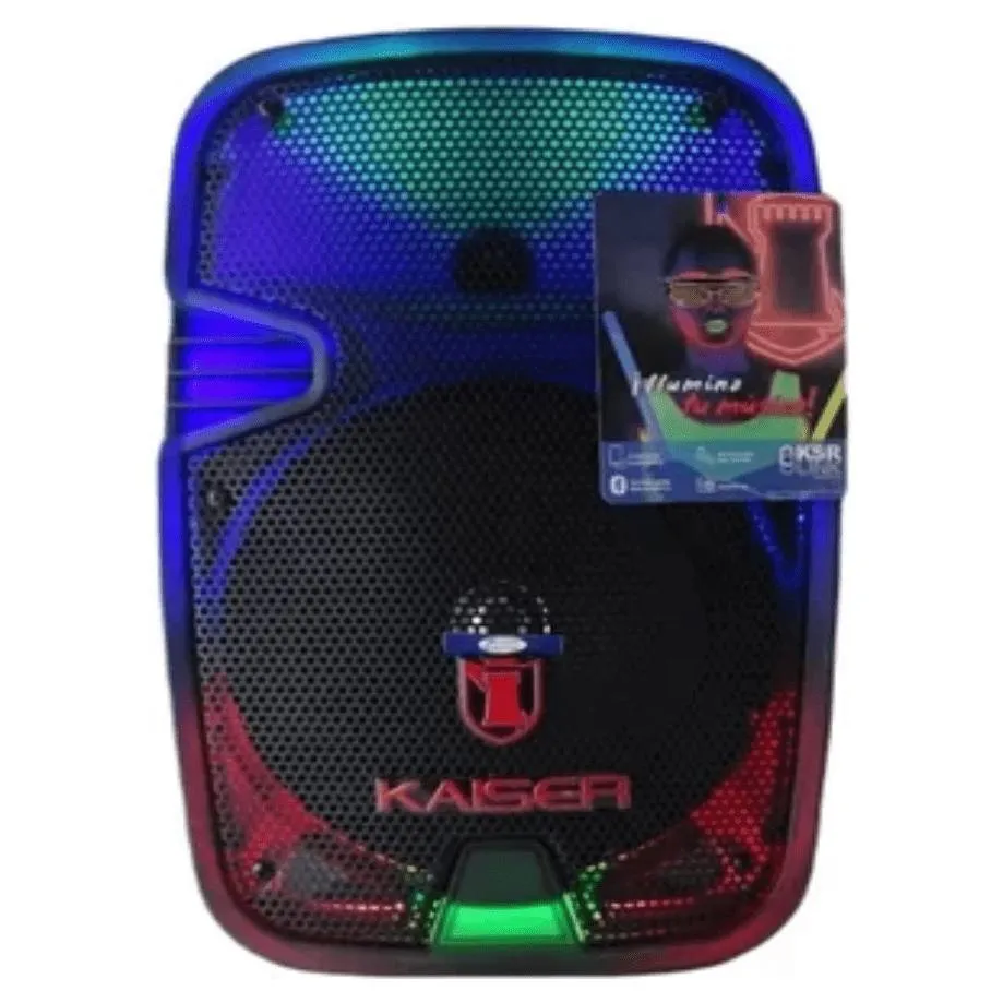 Bafle Mitzu TODO ILUMINADO recargable 8 KSW 1008- 2da Versión