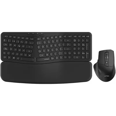 Kit 2 en 1 teclado y mouse acteck mk650 inalambrico negro