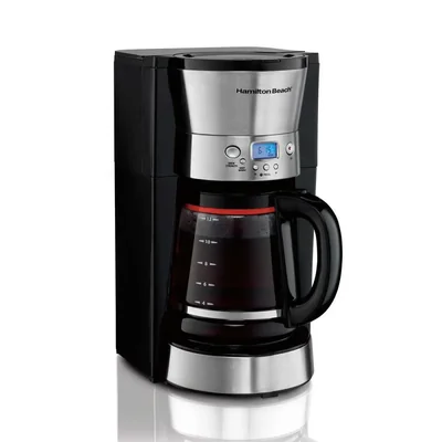 Cafetera Hamilton Beach 46895 12 Tazas Programable Negra