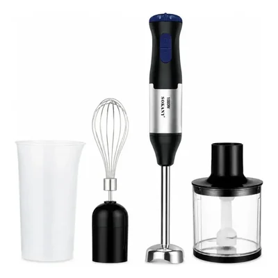 Batidora de Mano SOKANY SK-1711-4 4 en 1 1000 W 5 Velocidades Negra