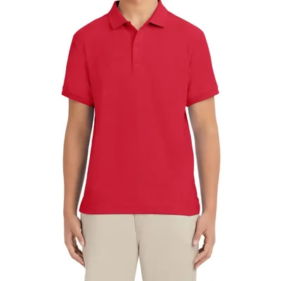 Polo Izod de manga corta en piqué para hombre color rojo talla 40-41