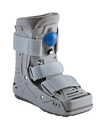 Bota ortopédica de tobillo Air Walker United Ortho talla grande gris