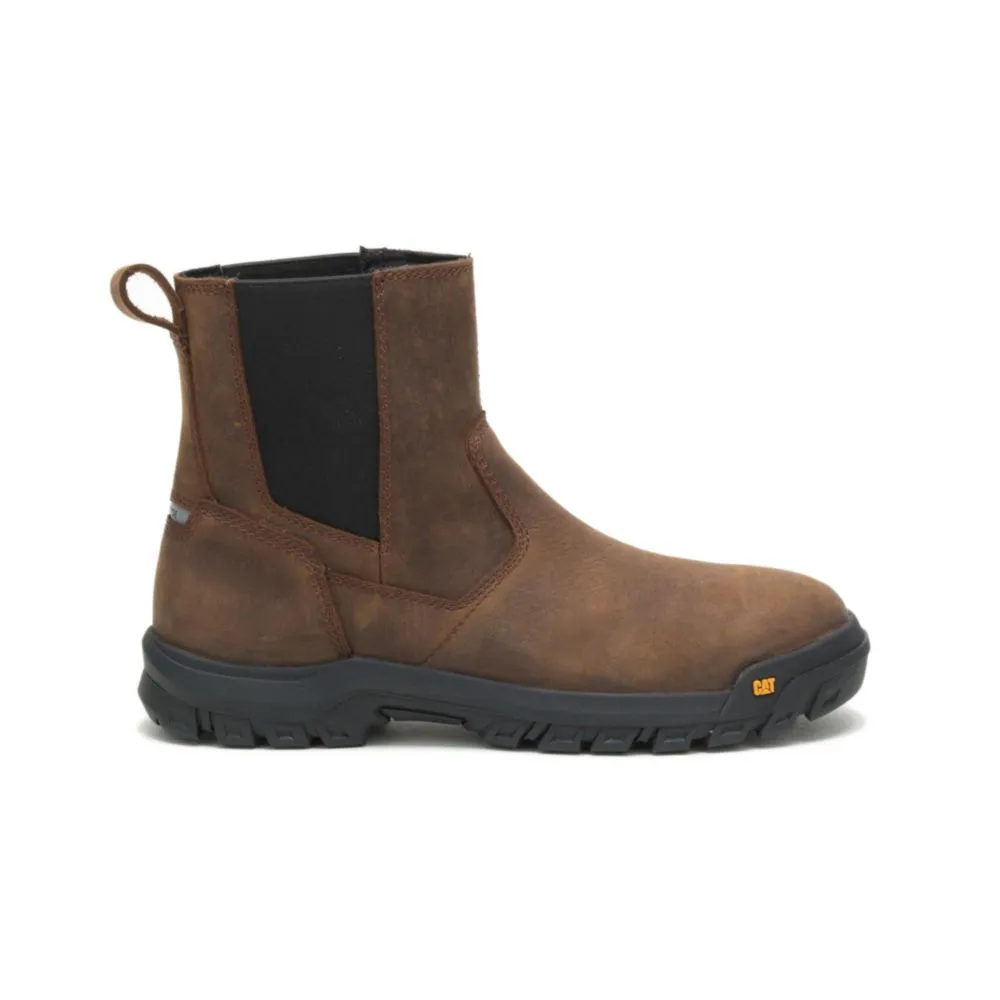 Bota CAT Wheelbase con puntera de acero – Arcilla 27 cm