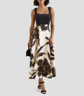 Vestido de fiesta maxi con estampado Delie Mujer