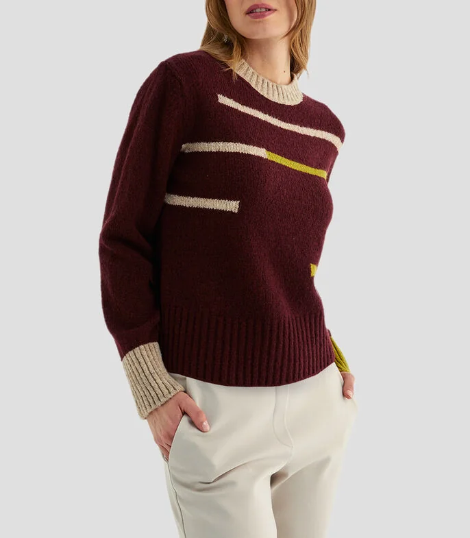 Suéter cuello redondo Mujer