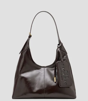 Bolsa shoulder Belted Sack en piel lisa Mujer