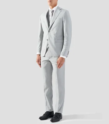 Traje tres piezas corte slim liso Hombre