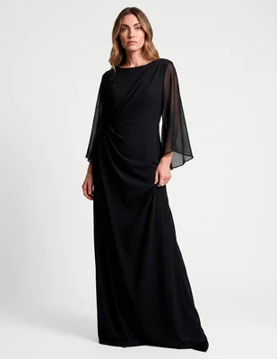 Vestido largo formal karen olivier para mujer
