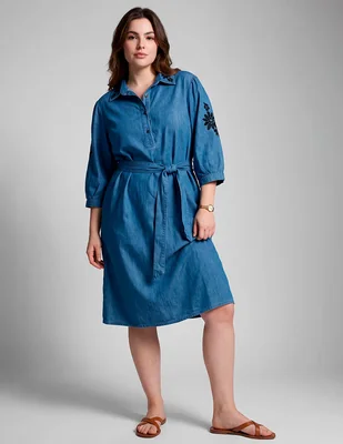 Vestido a la rodilla casual lieb para mujer