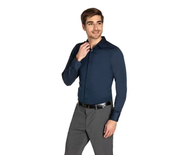 Camisa Casual Wall Street Extra Slim Fit Lisa para Hombre