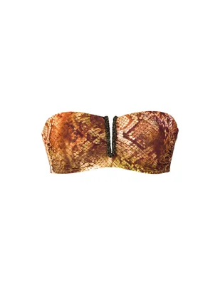 Top bikini zingara con copas removibles para mujer