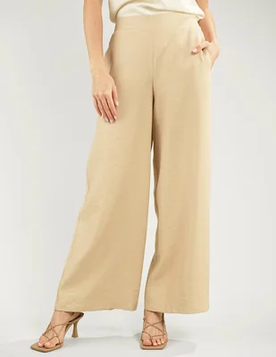 Pantalón regular parallel wide leg para mujer