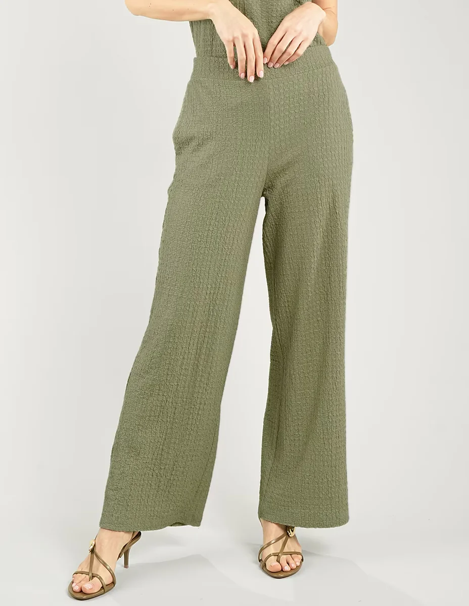 Pantalón regular parallel wide leg para mujer