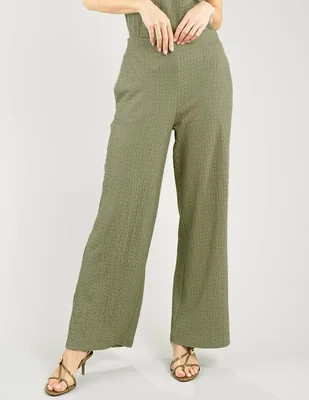 Pantalón regular parallel wide leg para mujer